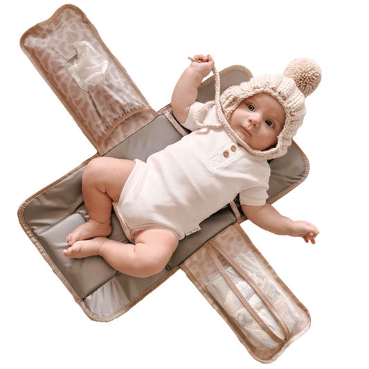 Portable Baby Change Pad - Giraffe Print