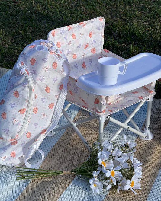 Sandy Bums Portable Baby Chair - BERRY