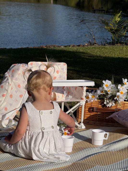 Sandy Bums Portable Baby Chair - BERRY