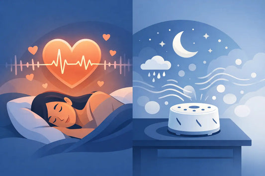 Heartbeat Sounds vs White Noise for Sleep